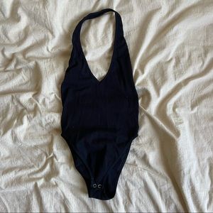 Forever 21 plunge halter bodysuit